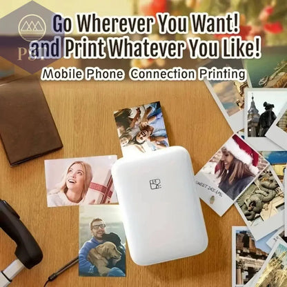 Portable Wireless Photo Printer Compatible With IOS/Android Wireless Devices, ZINK Printing, Portable Pocket Smart Printing - Property & Safety Tradings