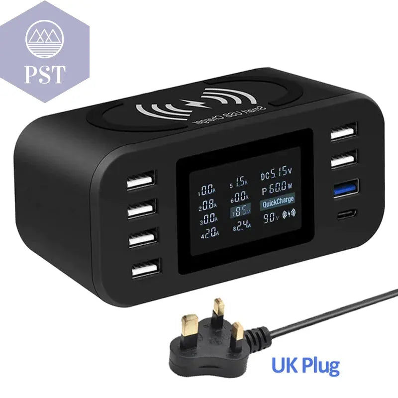 Qi Wireless Charger Quick Charge 3.0 Fast Charging Station 60W for Samsung S9 S8 Mi Nexus LG Sony Moto Nokia QC3.0 Power Adapter PST PS Tradings  PST PS Tradings Uk-Black PST PS Tradings Qi Wireless Charger Quick Charge 3.0 Fast Charging Station 60W for Samsung S9 S8 Mi Nexus LG Sony Moto Nokia QC3.0 Power Adapter