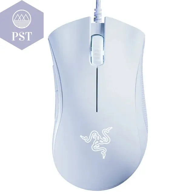 Razer DeathAdder Essential Gaming Maus 6400 DPI PST PS Tradings  White  With Box / spain Razer DeathAdder Essential Gaming Maus 6400 DPI