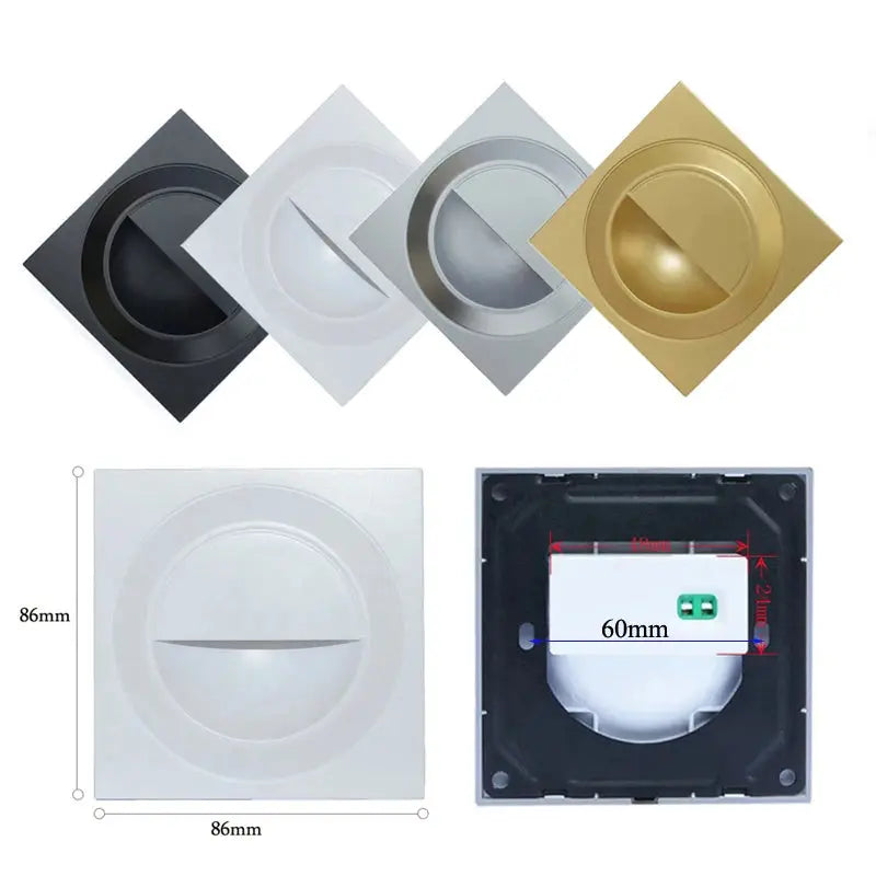 Einbau in LED-Treppen licht 85-265V Wand leuchte Beleuchtung Schritt Treppe Gang Lampen warm kühl weiß Keller Durchgang Fuß lichter       PST PS Tradings