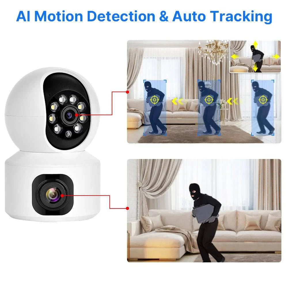 Hiseeu 2K 4MP PTZ IP Camera WIFI Wireless Smart Home Security Surveillance Camera Two-way Audio Indoor Baby Pet Monitor Camera - Property & Safety Tradings