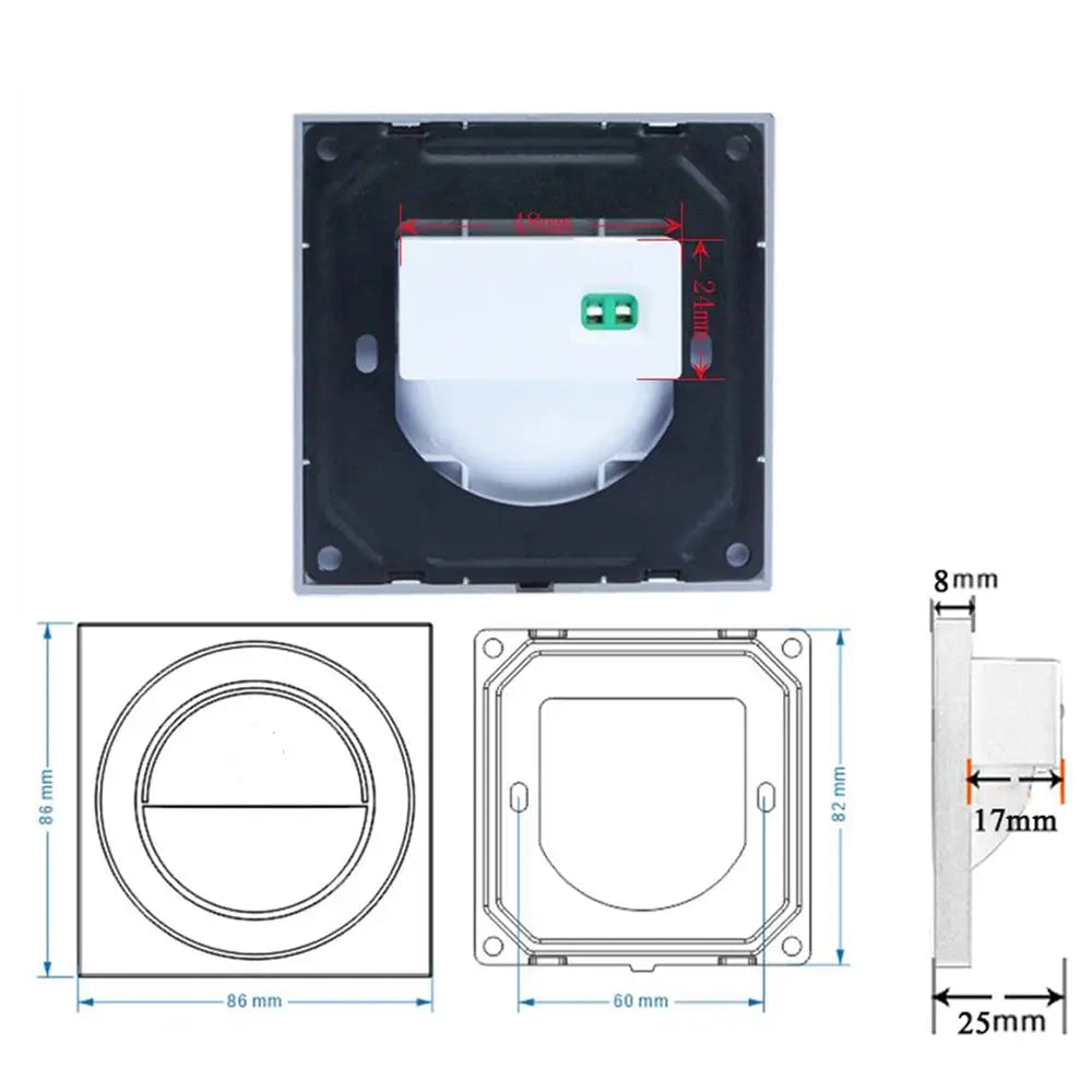 Einbau in LED-Treppen licht 85-265V Wand leuchte Beleuchtung Schritt Treppe Gang Lampen warm kühl weiß Keller Durchgang Fuß lichter       PST PS Tradings