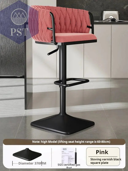 Samt Bar Stuhl Home Küche Hoch hocker Cafe Lift Drehstuhl Luxus Theken hocker moderner Bar stuhl mit Rückenlehnen möbeln       PST PS Tradings