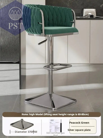 Samt Bar Stuhl Home Küche Hoch hocker Cafe Lift Drehstuhl Luxus Theken hocker moderner Bar stuhl mit Rückenlehnen möbeln       PST PS Tradings