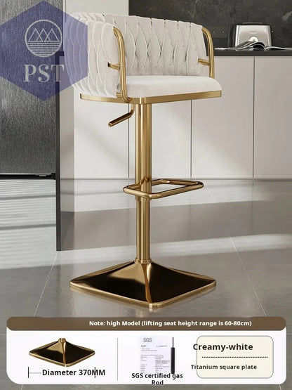 Samt Bar Stuhl Home Küche Hoch hocker Cafe Lift Drehstuhl Luxus Theken hocker moderner Bar stuhl mit Rückenlehnen möbeln       PST PS Tradings