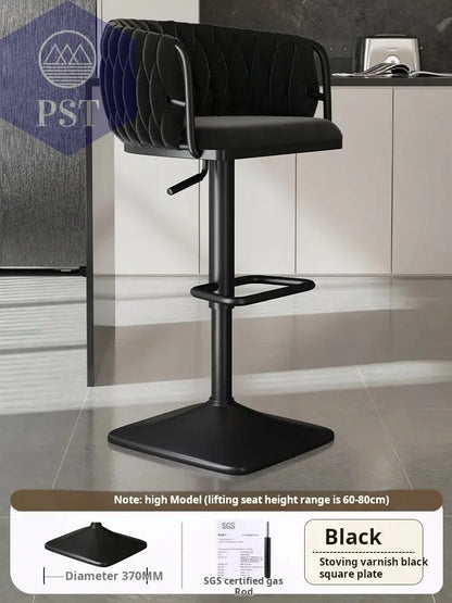 Samt Bar Stuhl Home Küche Hoch hocker Cafe Lift Drehstuhl Luxus Theken hocker moderner Bar stuhl mit Rückenlehnen möbeln       PST PS Tradings