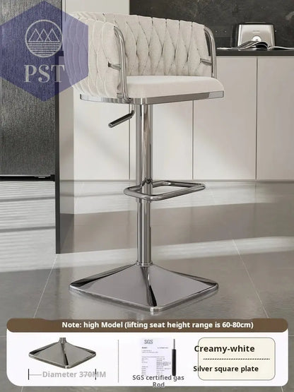 Samt Bar Stuhl Home Küche Hoch hocker Cafe Lift Drehstuhl Luxus Theken hocker moderner Bar stuhl mit Rückenlehnen möbeln       PST PS Tradings