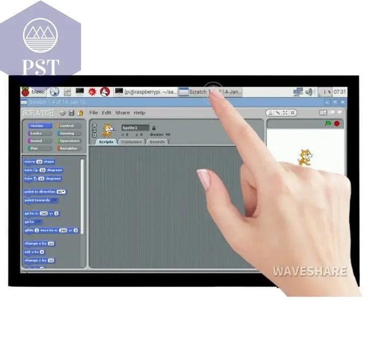 Waveshare 10,1 Zoll kapazitiver Touchscreen-LCD (E), 1024 x 600, HDMI, vollständig laminierter Bildschirm, unterstützt Raspberry Pi, Jetson Nano  Electronics     PST PS Tradings