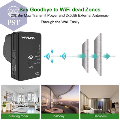 Wavlink N300 WLAN Repeater WiFi Extender AP 300Mbps Repeater WPS Funktion PST PS Tradings Repeater PST PS Tradings  PST PS Tradings Wavlink N300 WLAN Repeater WiFi Extender AP 300Mbps Repeater WPS Funktion Repeater