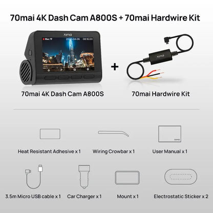 Dual Lens 4K Dashcam with Built-in GPS and Parking Monitior       PST PS Tradings